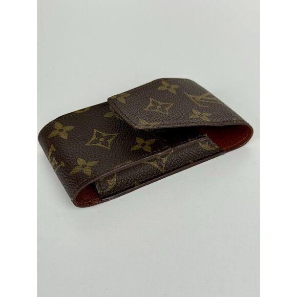 Louis Vuitton Monogram Case Brown Leather 5 Inch - Picture 5 of 7